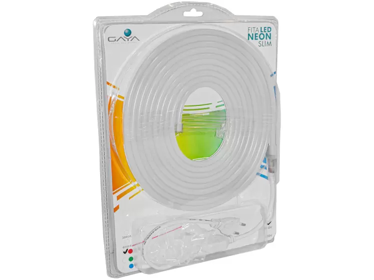FITA NEON SLIM 110V VERMELHO 7.5W 5M - COD 9124