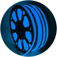 MANGUEIRA FLEXIVEL AZUL CIANO NEON 12V / M