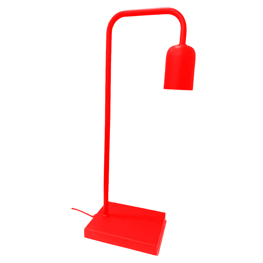 LUMINARIA DE MESA FLAT VERMELHA 1XE27 COD 3103