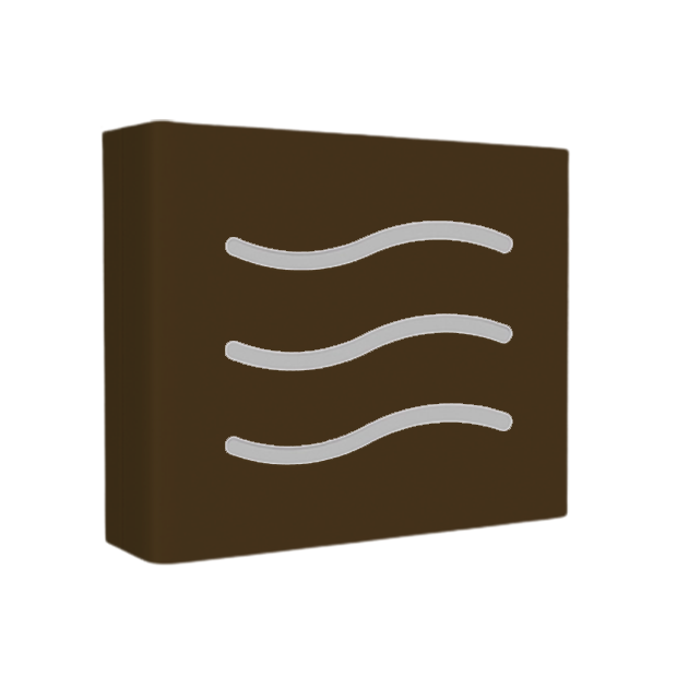 ARANDELA BOX WAVE 1XG9 - CAFE