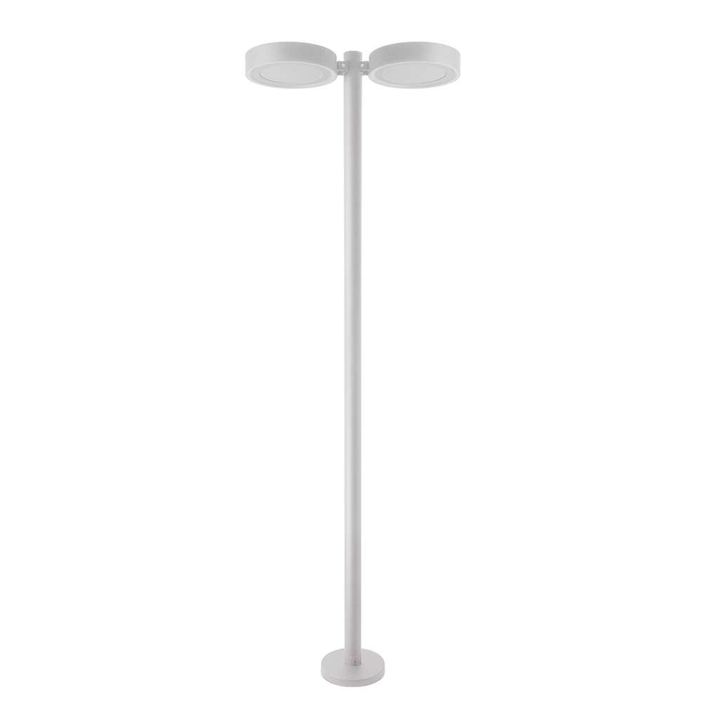 POSTE JARDIM LED 2,00M DUPLO - BRANCO 6.500K