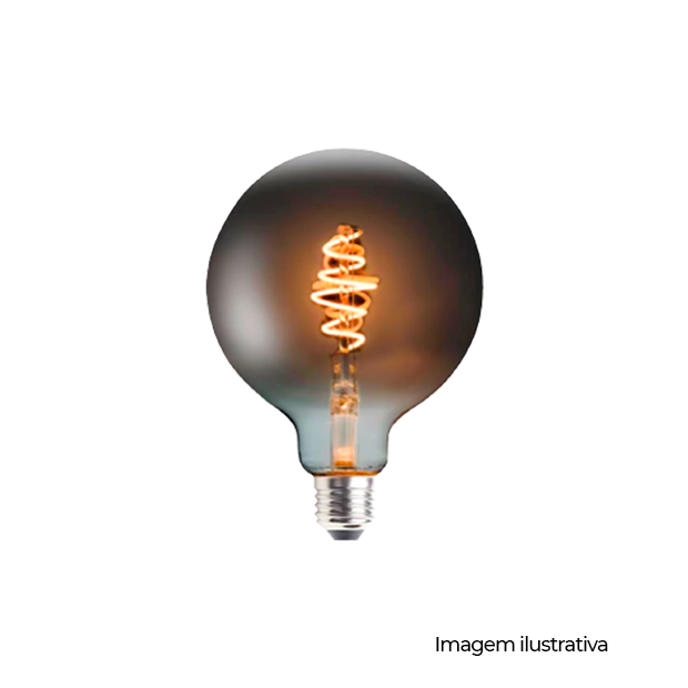 LAMPADA LED RETRO BLACK G125 E27-AMB2200K-5W-BIVOLT - COD 338530273