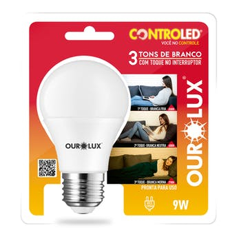 CONTROLED 3 TONS BRANCO 9W 6.5K+4K+2.7K COD 20485