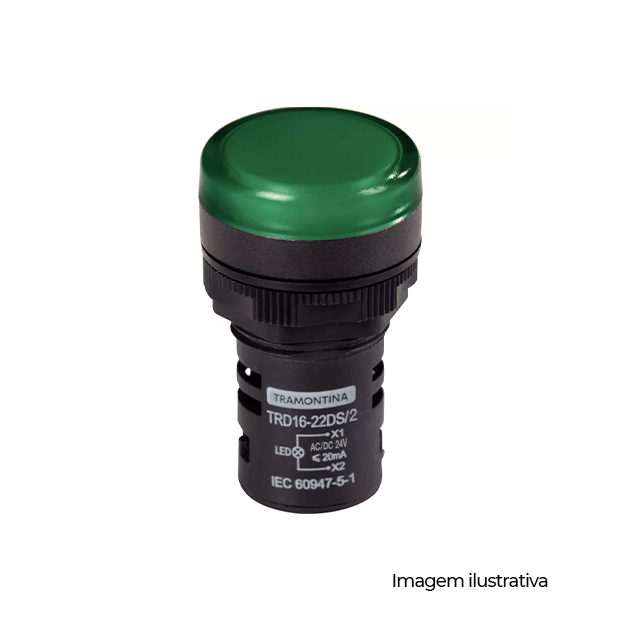 SINALEIRA LED TRD 16-22DS/2 24V VERDE