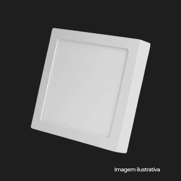 LUMINARIA LED SOBREPOR 24W 6500K QUA L30CM - COD 537