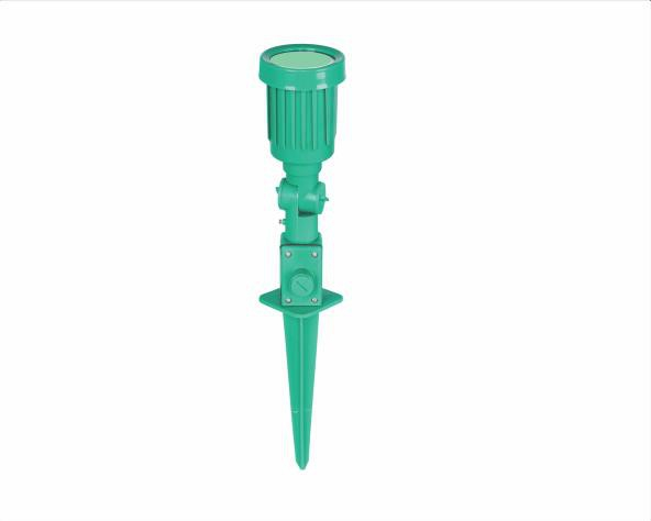 LUMINARIA  ESPETO DE JARDIM LED, 100-240V 5W - CORPO VERDE, LUZ VERDE - COD EL12566