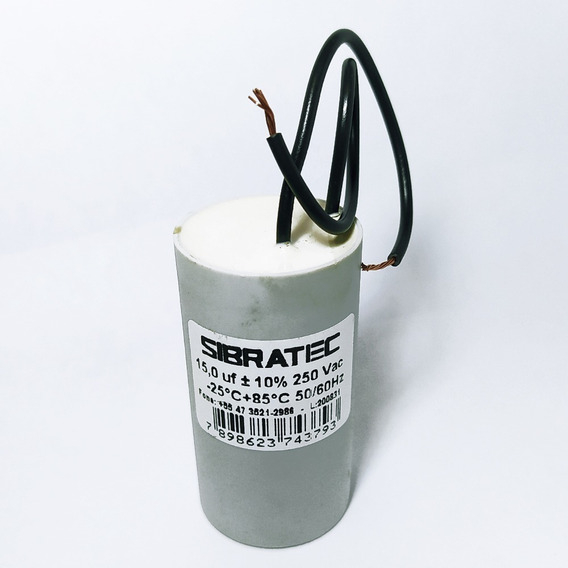 CAPACITOR PERM. C/CABO 15,0 UF/250V COD 08079