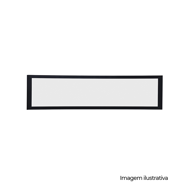 PAINEL LED EMB RETANGULAR ALUM 1243X309MM BIVOLT 40W 6.500K - PRETO - COD 80486001