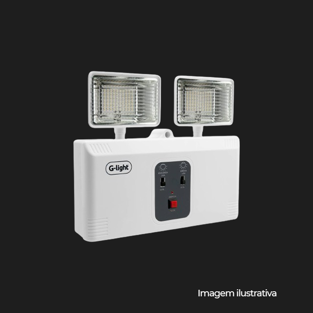 BLOCO AUTONOMO LED P/ ILUMINACAO DE EMERGENCIA 5W - 600LM 6500K AUTOVOLT UNICO - COD 200.22.0020-0