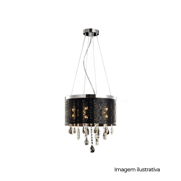 LUSTRE DUQUESA COROA PT 5XG9