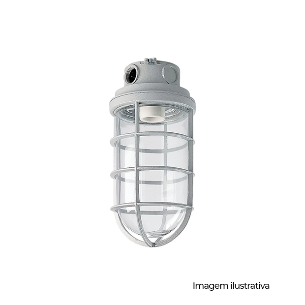 PLAFON BLINDADO 100W SOQUETE E-27