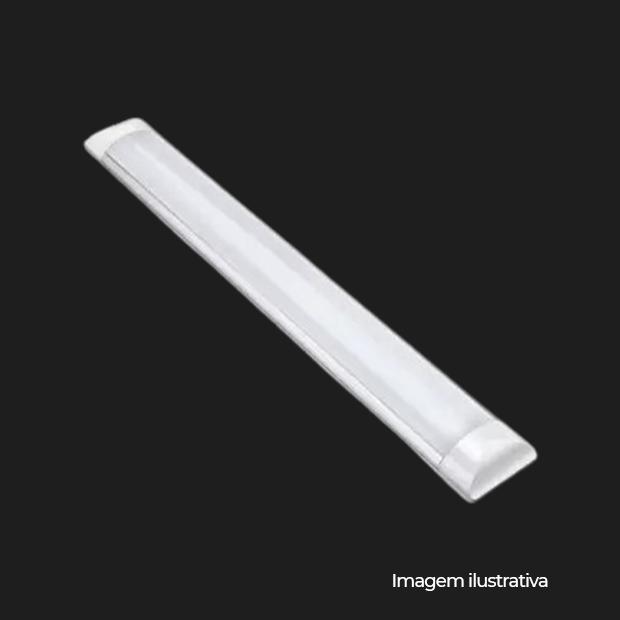 LUMINARIA CALHA LED SLIM BIVOLT 6500K 120CM 36W