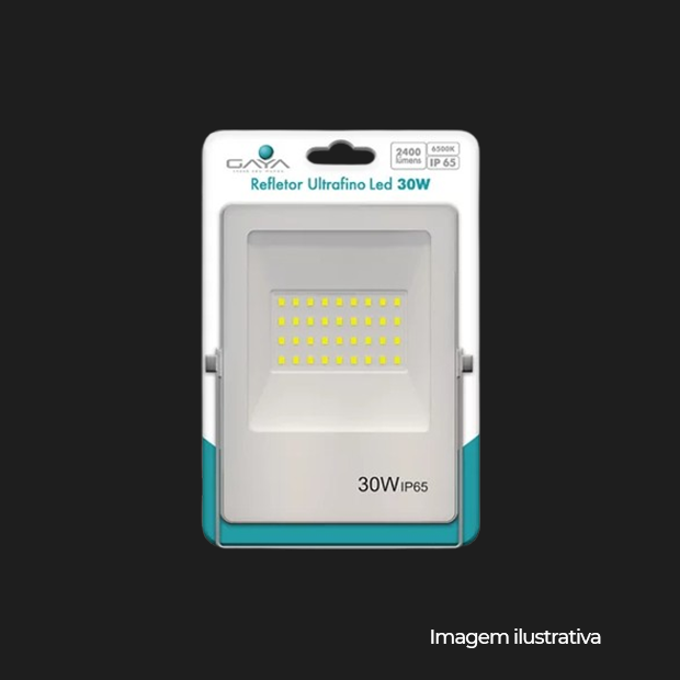 REFLETOR ULTRAFINO BRANC 3000K 30W 2400L COD 9385