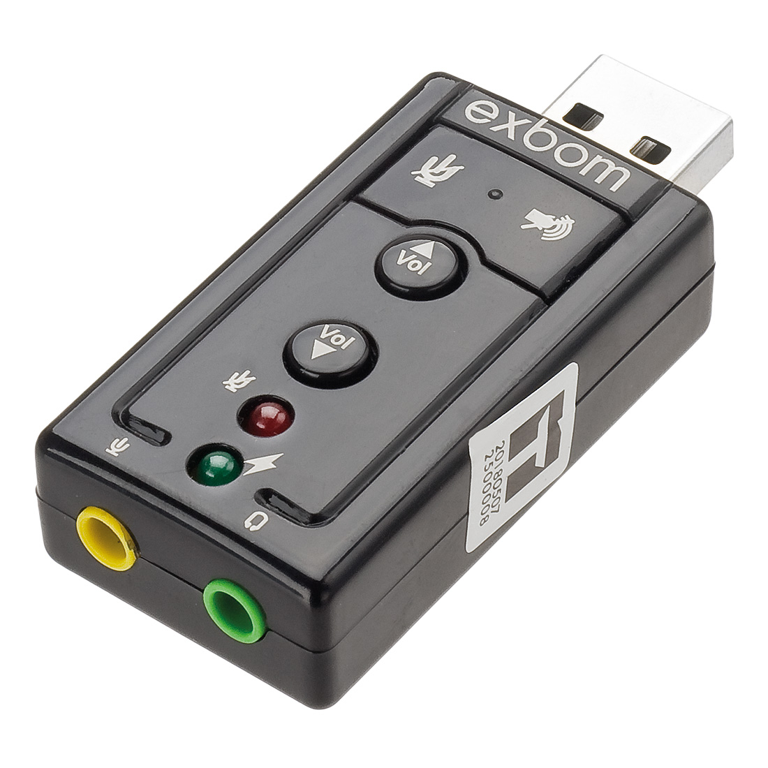 ADAPTADOR DE SOM USB 2.0 EXT 7.1 CANAIS - COD021018N