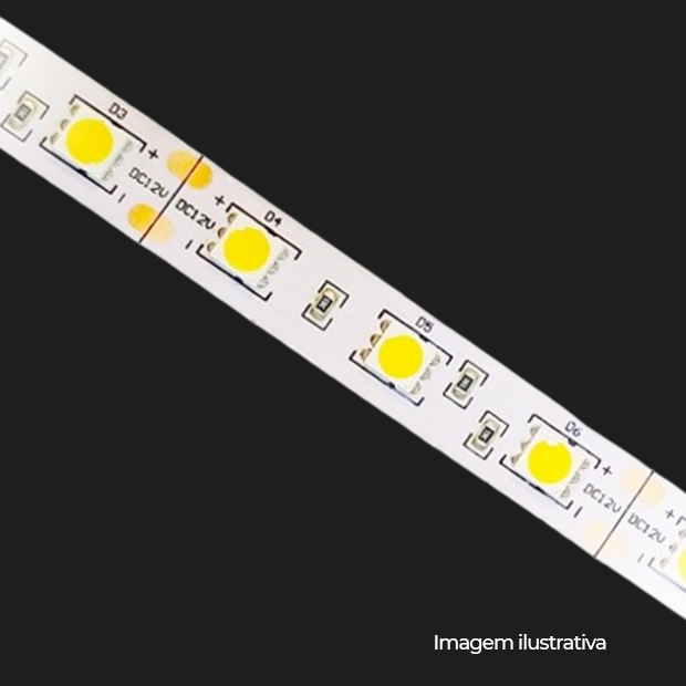 FITA 12V 4040 IP20 060LEDS/M 10MM 6500K 14,4W/M PEÇACOD COD 559