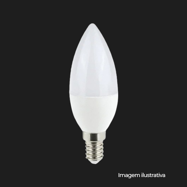 VELA LED LEITOSA E14 E27 6W 2700K 127/220V COD LM185