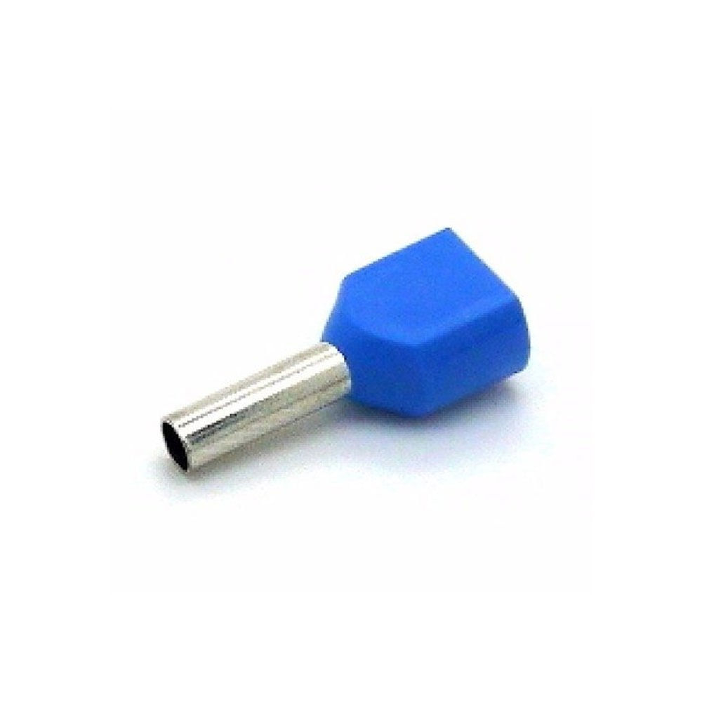 TERMINAL PINO PRE TUBULAR DUPLO ISOL AZ 2,5MM - COD CT3908