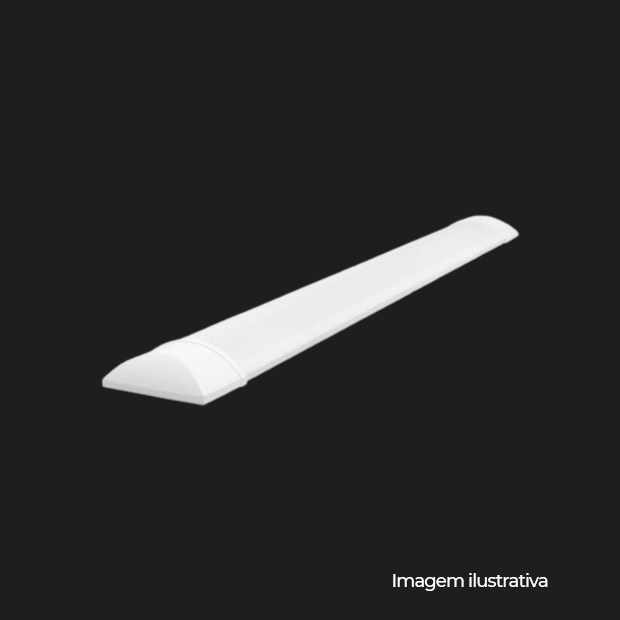 LAMPADA FLAT SLIM LED 36W 100 6500K SOBREPOR BRANCA AUTOVOLT - ACO UNICO - COD 676.25.0021-0