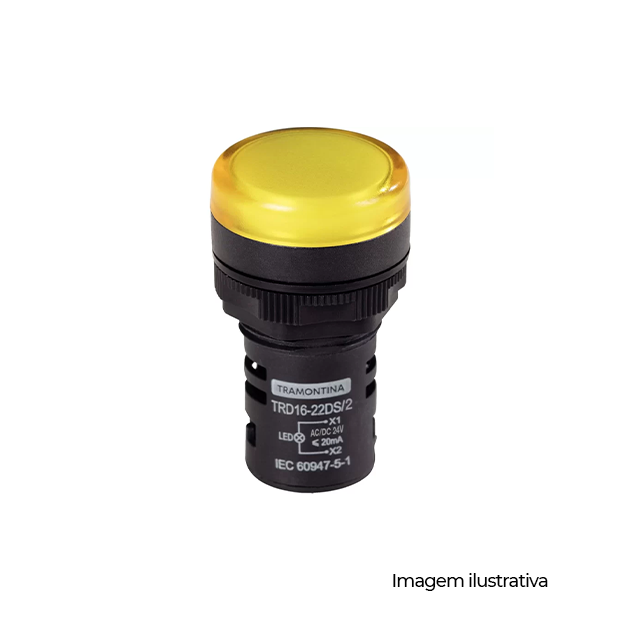 SINALEIRA LED TRD 16-22DS/2 24V AMARELO