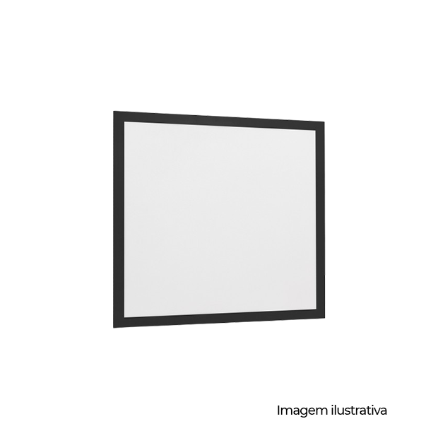 PAINEL LED EMB QUAD ALUM 620MM BIVOLT 40W 6.500K - PRETO - COD 80476001