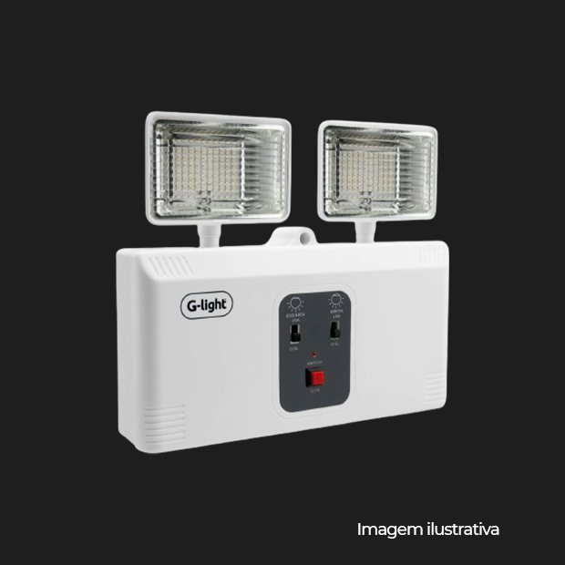 BLOCO AUTONOMO LED P/ ILUMINACAO DE EMERGENCIA 20W - 3000LM 6500K AUTOVOLT UNICO - COD 200.22.0023-0