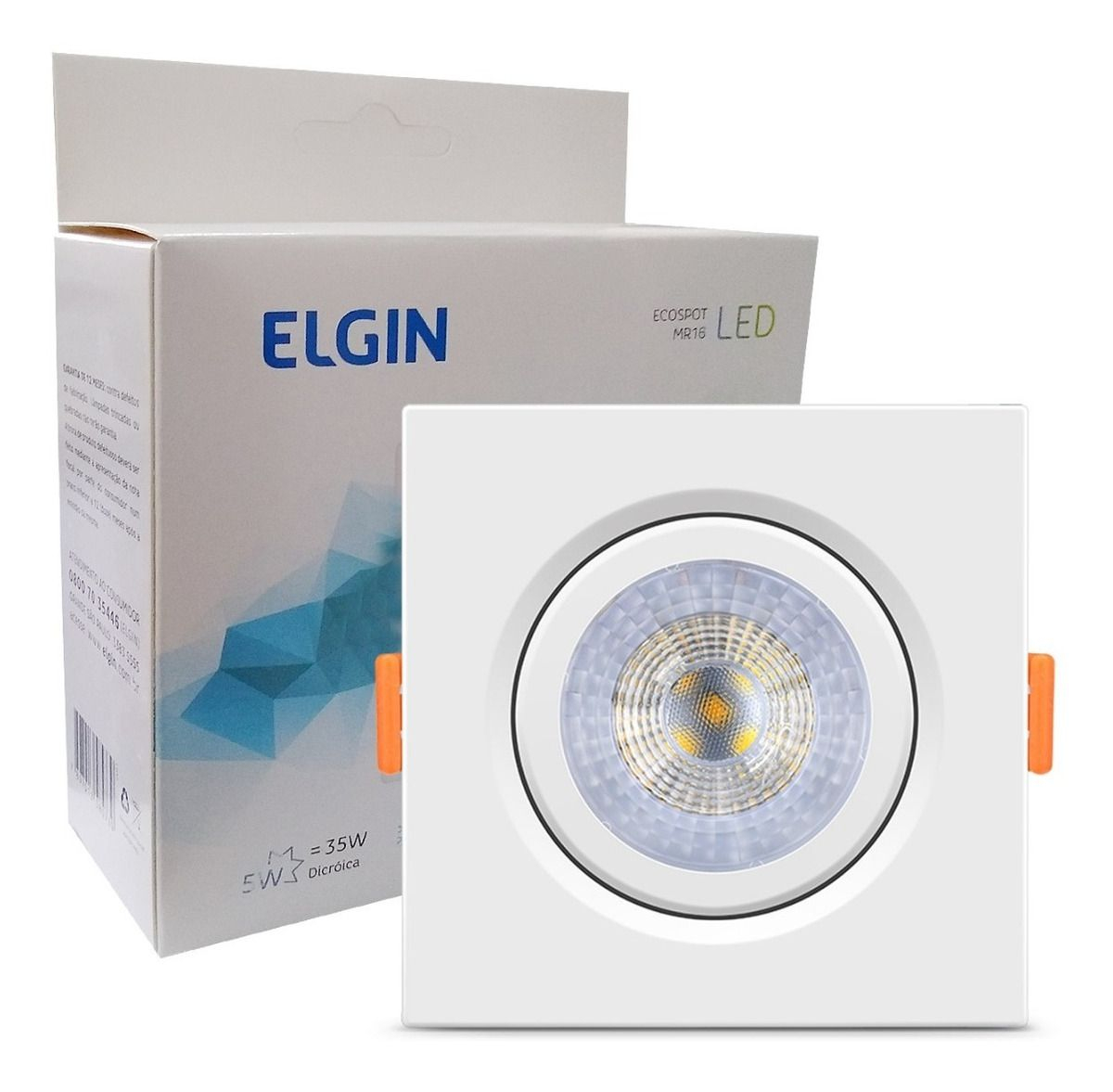 SPOT LED EMB. 5W 2700K QUAD
