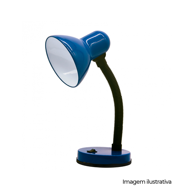 LUMINARIA DE MESA VIKING AZUL  127/220V COD LM905