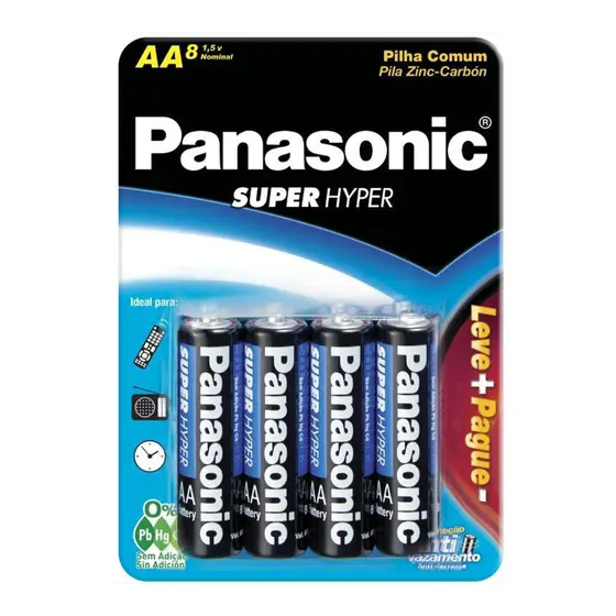 PILHA PANASONIC SUPER HYP AA PROM L8P6 - COD 7784