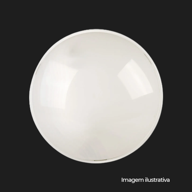 PLAFON BRANCO LUA NOVA 300MM 2X20W - ENC