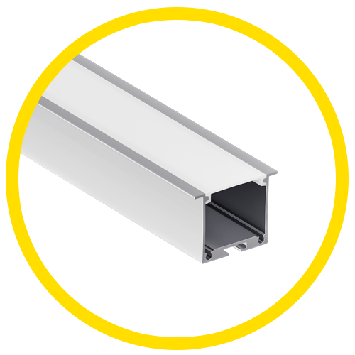 PERFIL DE EMBUTIR 42X27X2000 ACAB. BRANCO - COD 4227E-2B