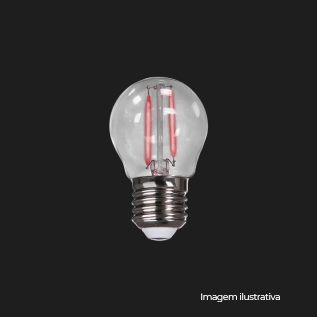 LAMPADA LED BOLINHA FILAMENTO E27 2W BIVOLT VM - COD 168055472