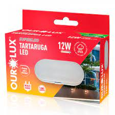 LUMINARIA TARTARUGA LED 12W BIV 6500K OVAL - COD 05802