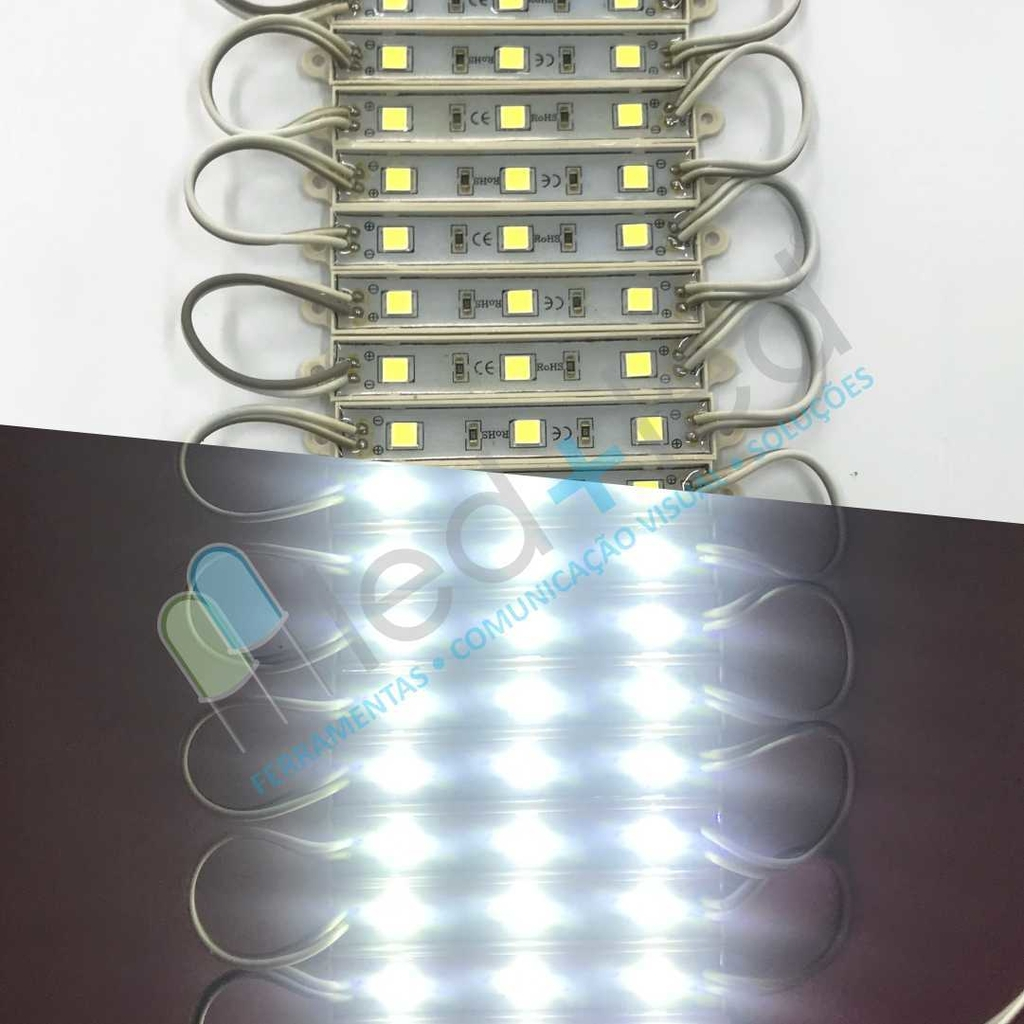 MODULO RESINADO 3 LEDS 5050 BF - COD M23