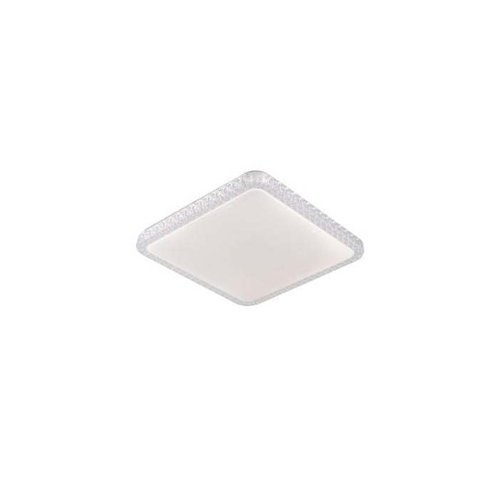 PLAFON FIANN QUADRADO BRANCO 34CM 3000K E 6000K 24W - 4000K 48W  LY-8207BS BC - COD LY-8207BS BC