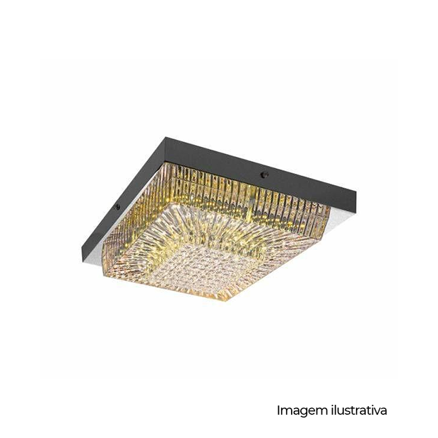 PLAFON LUCEATTI LED 300X300 20W 3000/4000/6000K AUTOVOLT COD 674.83.0004-0