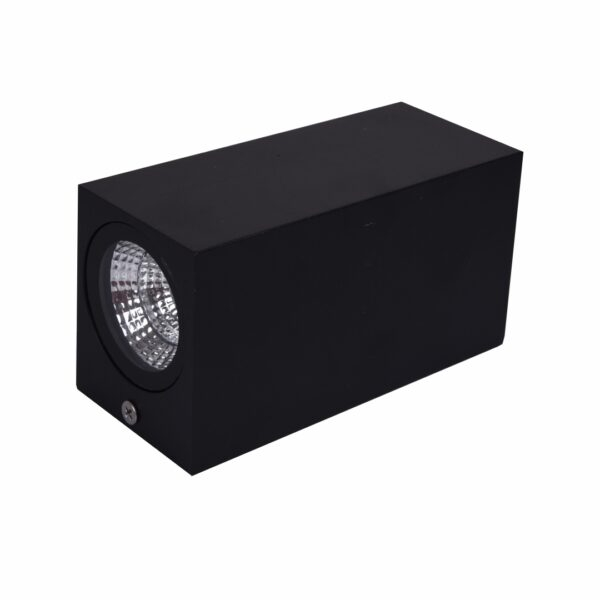 LUMINARIA ARANDELA LUMIER SIX 2 FACHOS IP54 2 X 5W 3000K PRETO - COD LU16005-PT