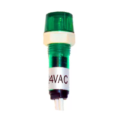 SINALEIRO CCA 9MM LED VERDE - 24VA /VCC -  COD 008650