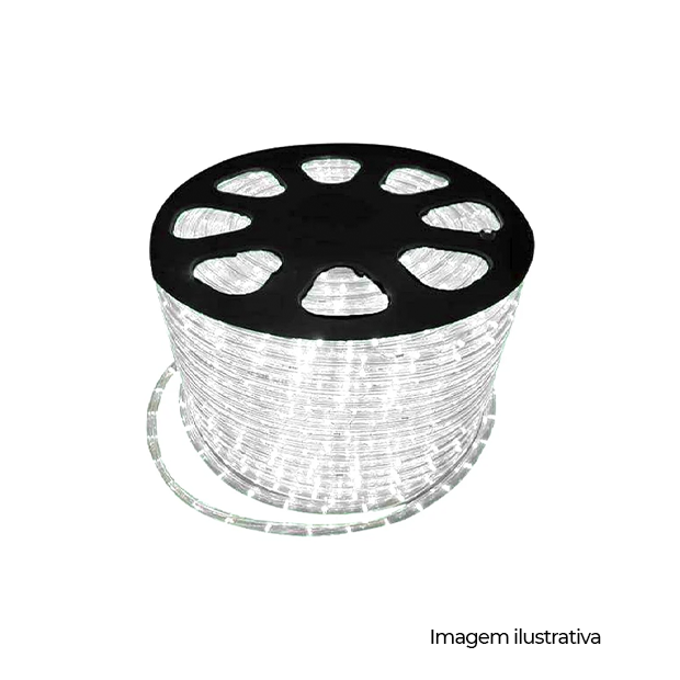 MANGUEIRA 2F LED HORIZONTAL S/ RABICHO 13MM WARM WHITE 127V 50M UNICO