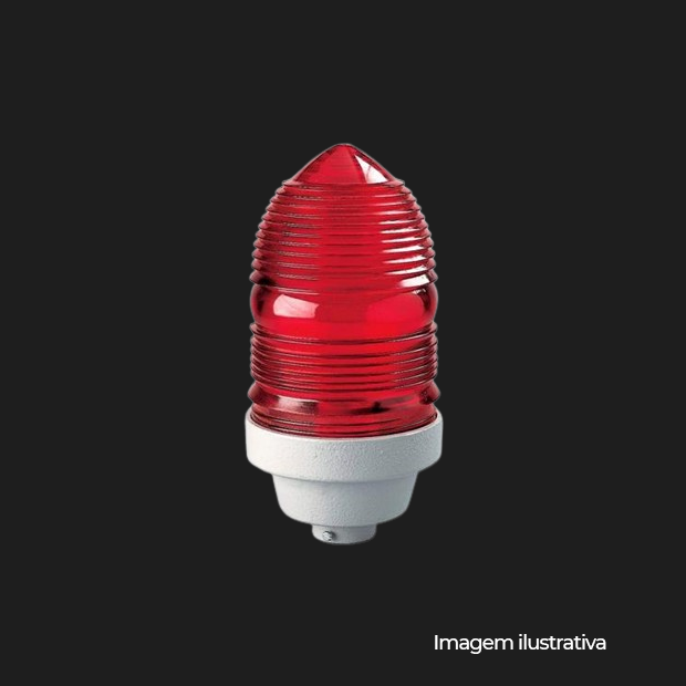 SINALIZADOR GLOBO  60W VERMELHO COD 56154001