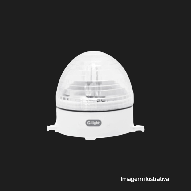 LAMPADA ESTROBO LAMP. 10W BRANCO 127V FIXACAO UNICO COD 140.10.0018-0