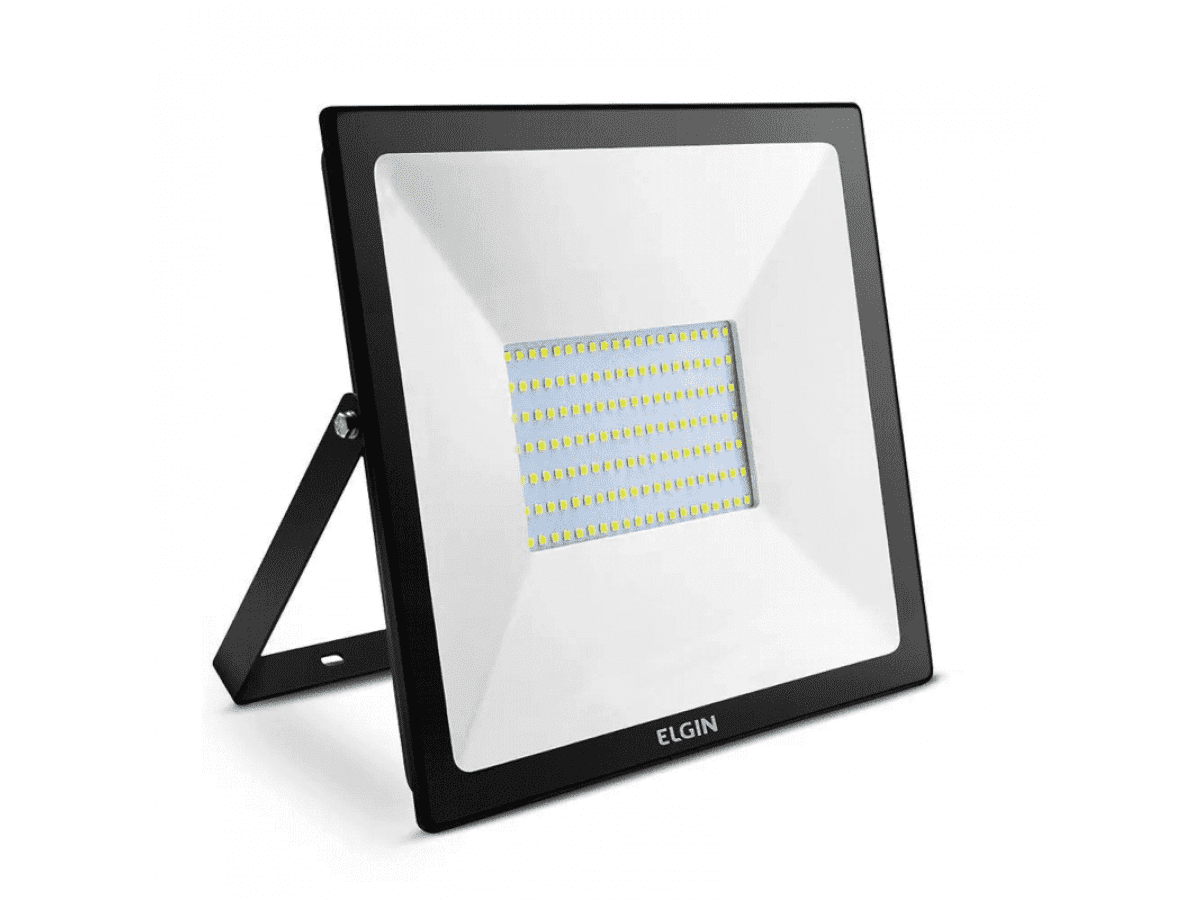 REFLETOR LED 100W 6500K PRETO - COD 48RPLED100G0