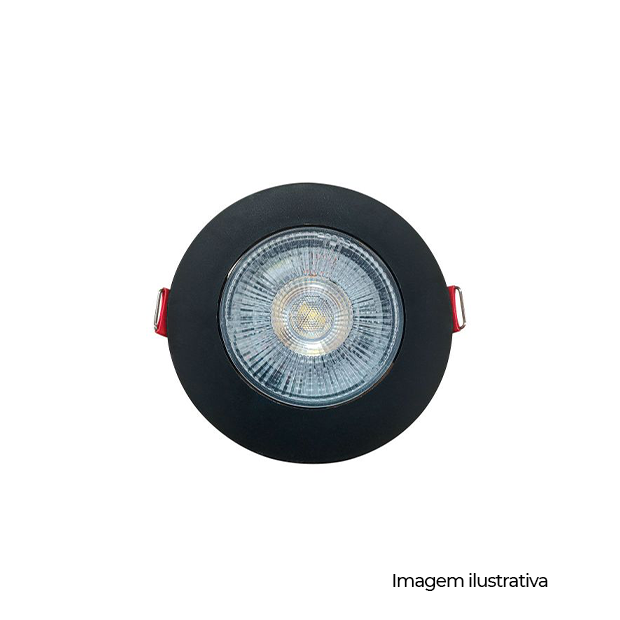 LED SPOT SUPIMPA RED PRETO F -BR6500K-5W-BIVOLT-NH400 - COD 865250576