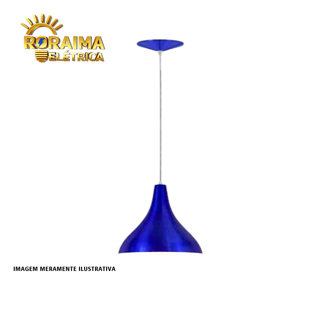 PENDENTE MINAS GERAIS PERA PEQ ALUM AZUL METALICO