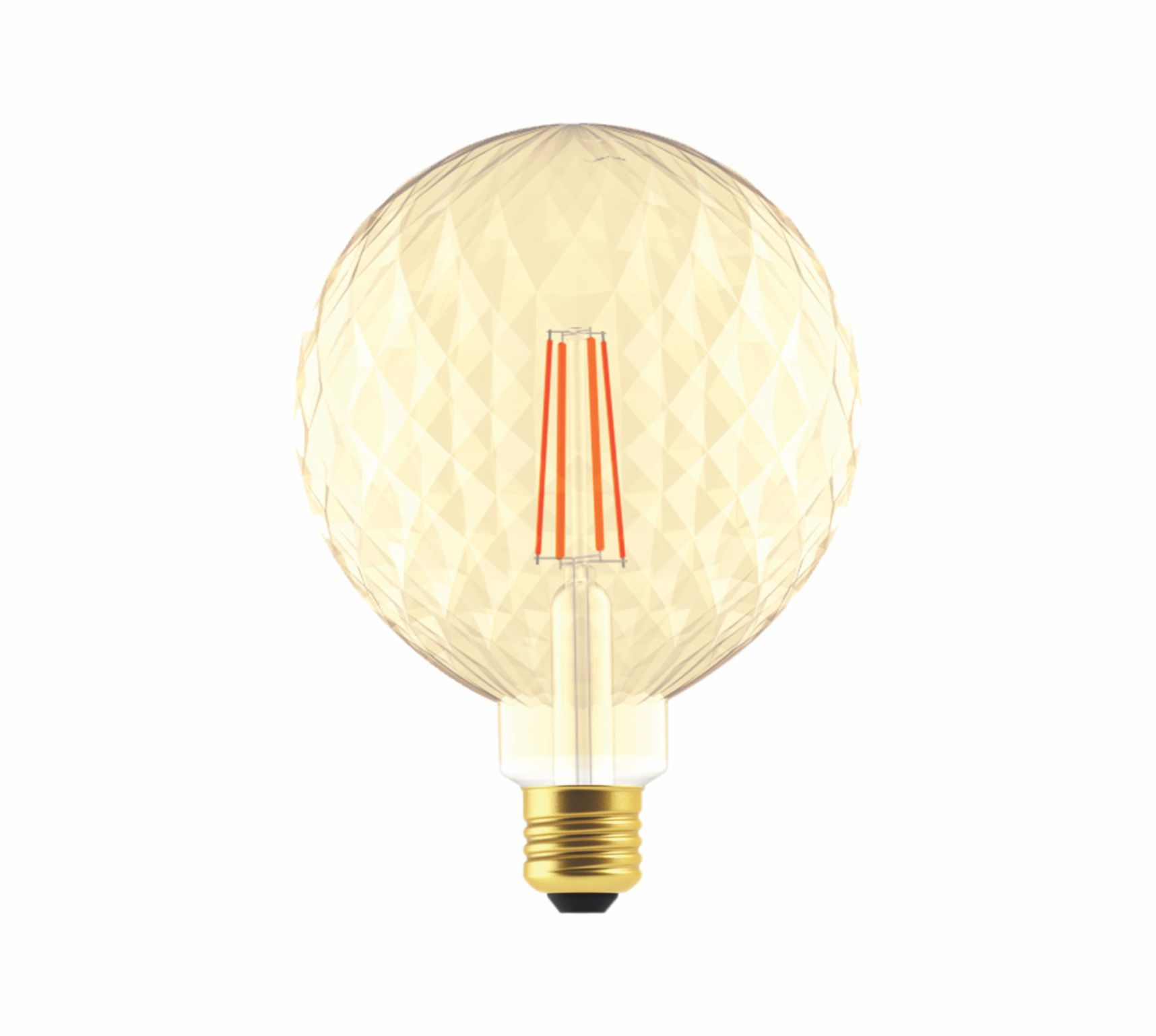 LAMPADA FILAMENTO LED P125 BULBO AMBAR E27 4W 2000K AUTOVOLT - COD 180.06.0637-0