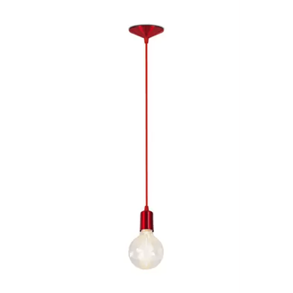 PENDENTE ORBITAL EM ALUMINIO VERMELHO METALIZADO