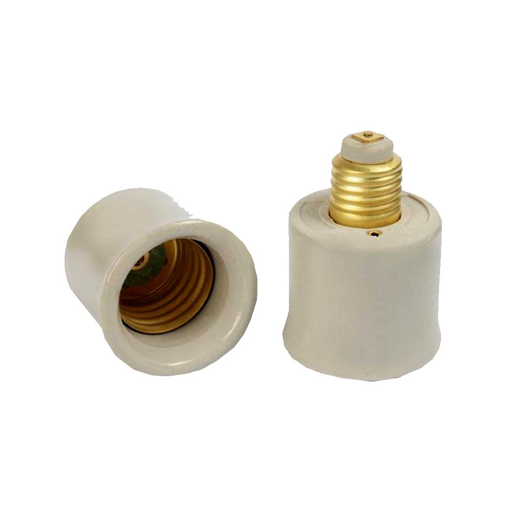 ISOLADOR TIPO AMPLIACAO ADAPTADORA E-27 PARA E-40 4A / 250V - COD 7537