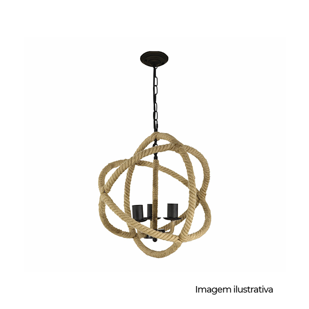 PENDENTE ROPE BALL 400 3XE27 UNICO