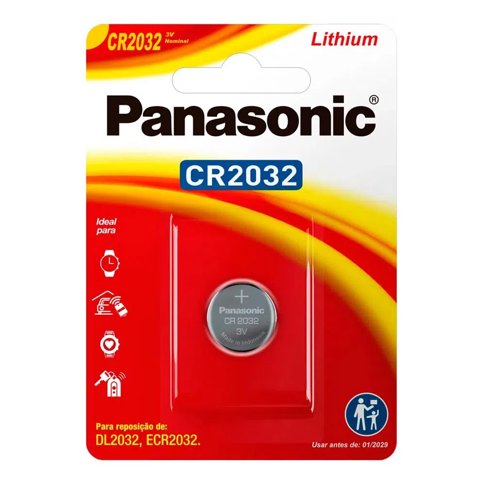 BATERIA PANASONIC LITIO MOEDA CR20321BT - COD 8203