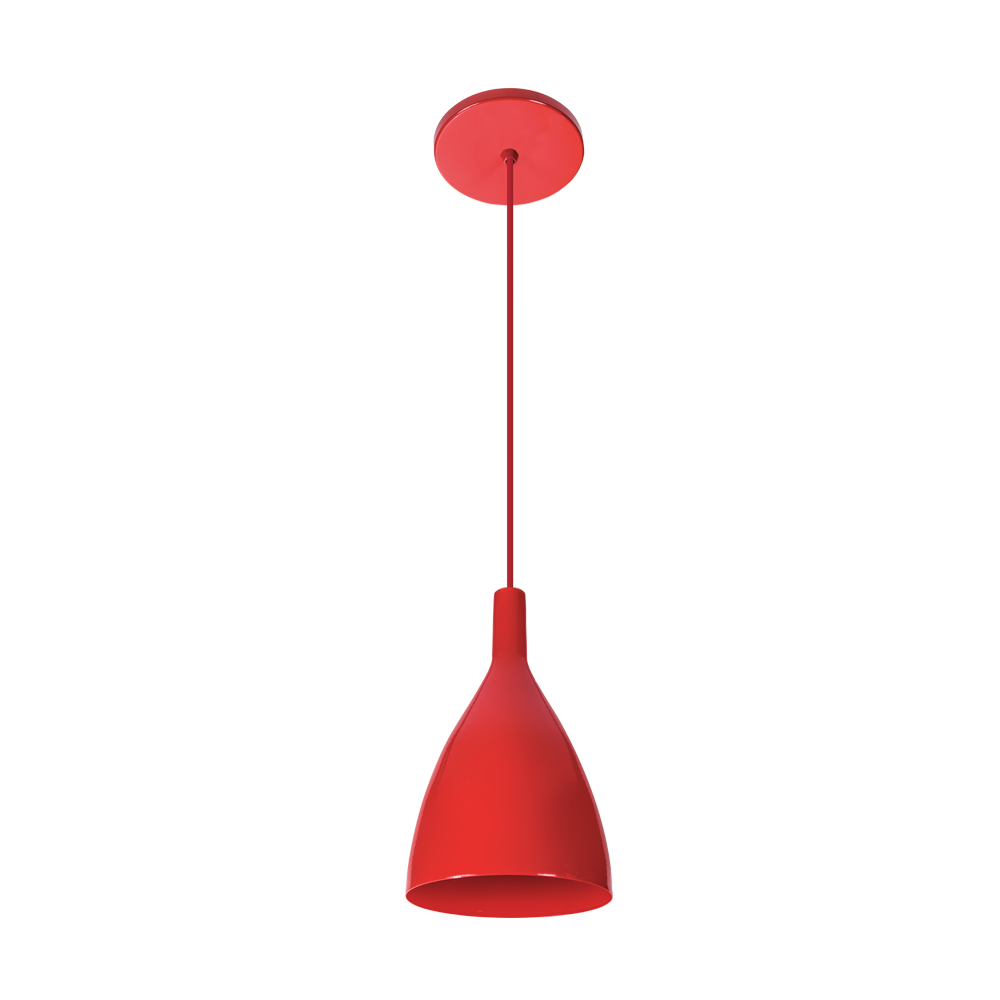 PENDENTE CORETTO VERMELHO 1XE27