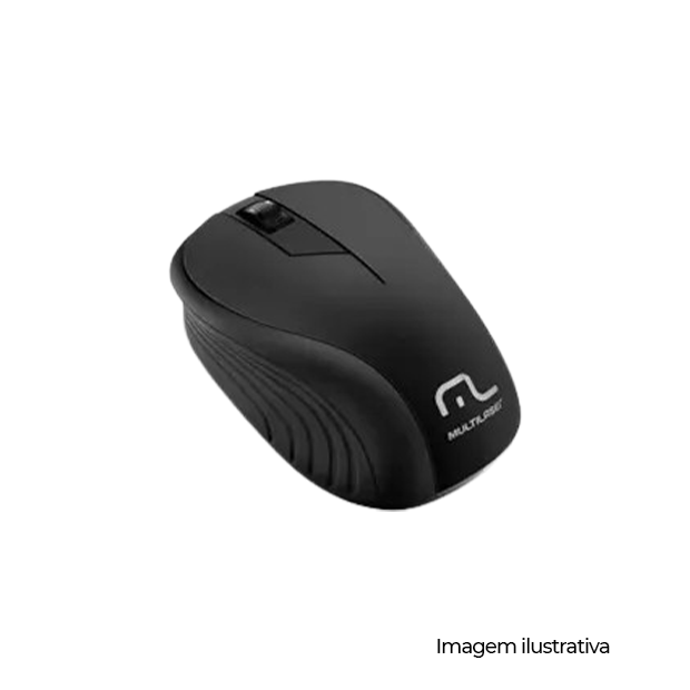 MOUSE SEM FIO 2.4GHZ PRETO USB - COD MO212